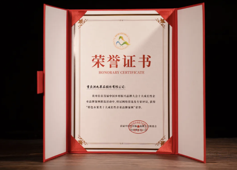 首屆中(zhong)國(guo)鄉(xiāng)村振興品(pin)牌大(da)會“十大(da)成(cheng)長(zhang)性齊(qi)業品(pin)牌案例”
